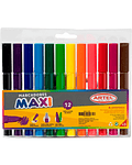 Marcadores Maxi 12 Colores - Artel
