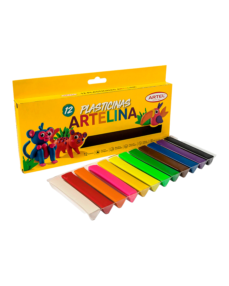 Plasticina Artelina 12 Unidades - Artel