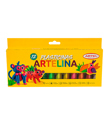Plasticina Artelina 12 Unidades - Artel