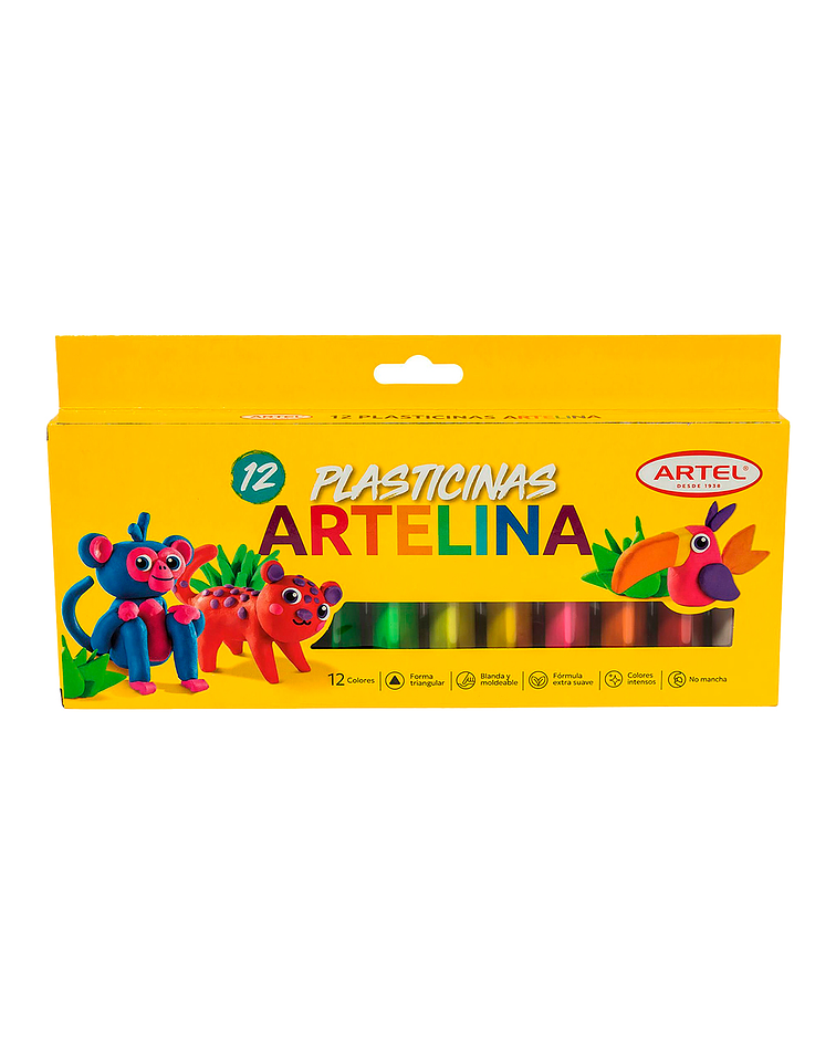 Plasticina Artelina 12 Unidades - Artel