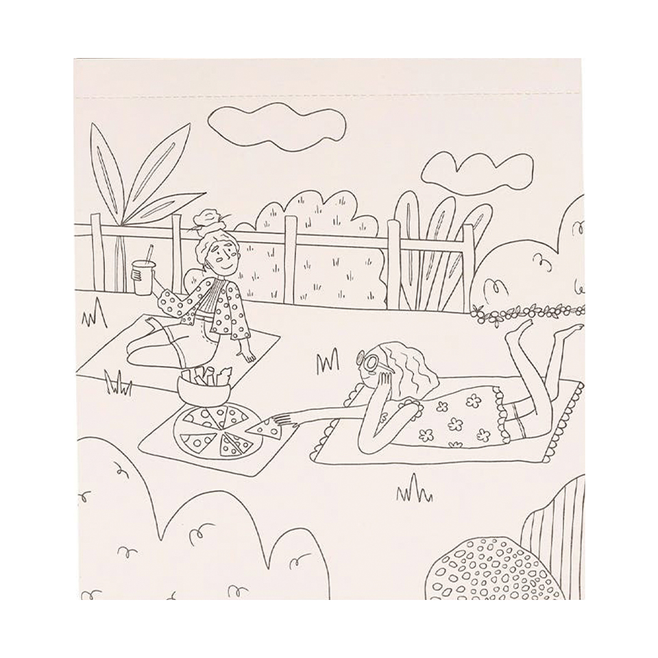 Block para colorear Amigas en Colores - Artel 4