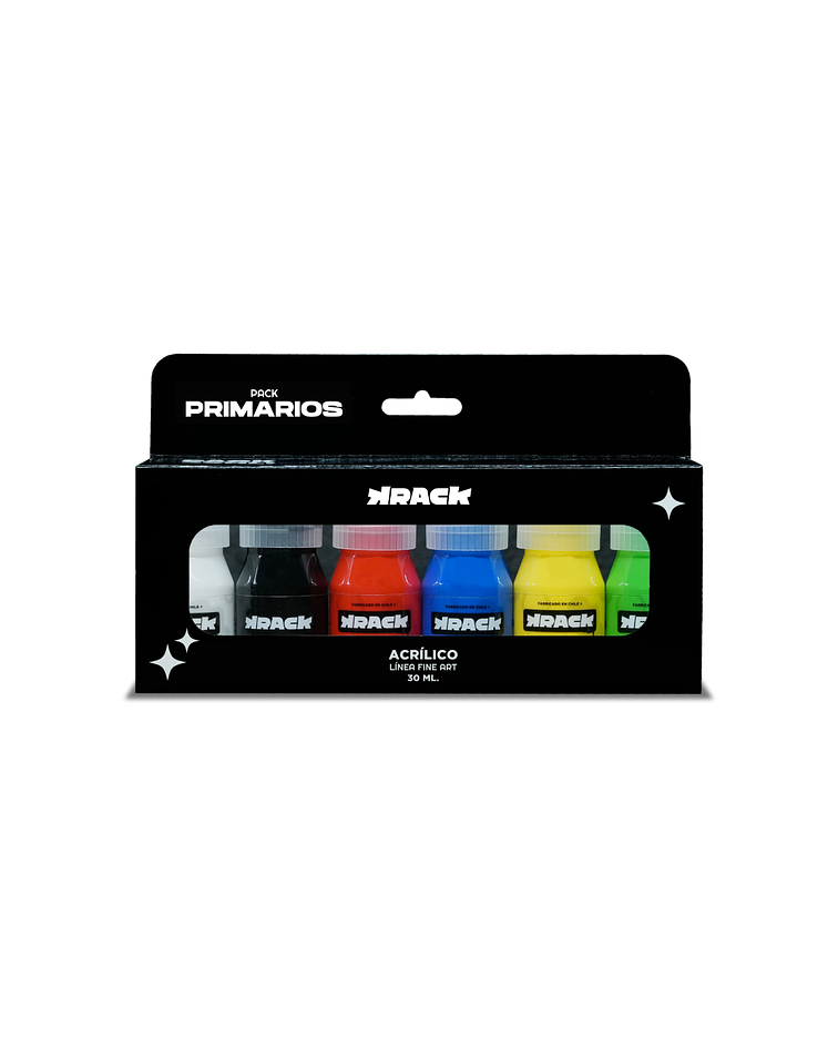 Pack Acrilicos Primarios 30ml