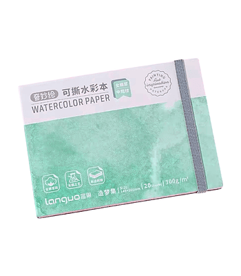 Papel de Acuarela 14x10cm 20hj 300grs - Languo