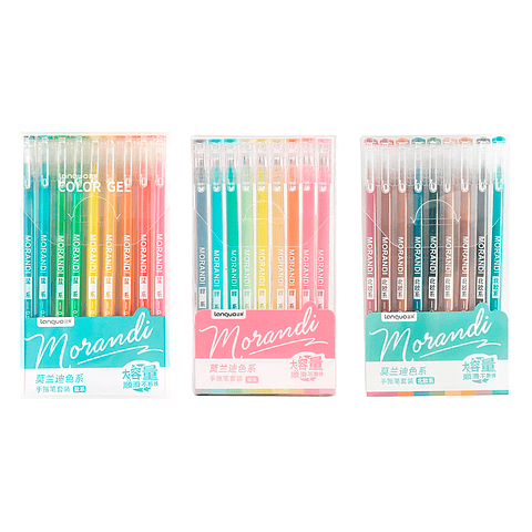 Set Lápices Gel 9 Colores Morandi - Languo