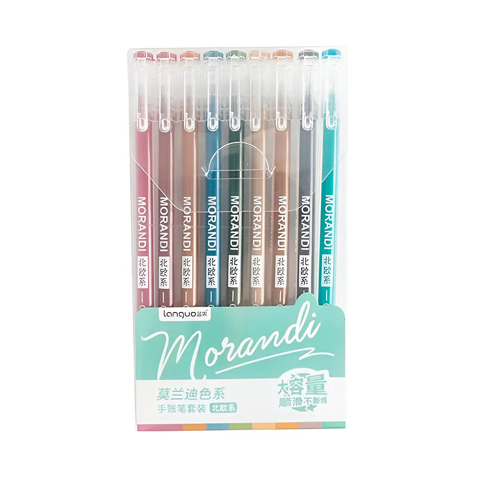 Set Lápices Gel 9 Colores Morandi - Languo 2