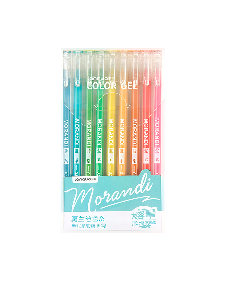 Set Lápices Gel 9 Colores Morandi - Languo