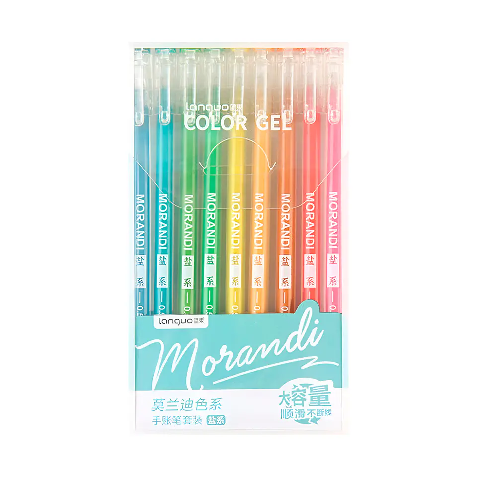 Set Lápices Gel 9 Colores Morandi - Languo 4