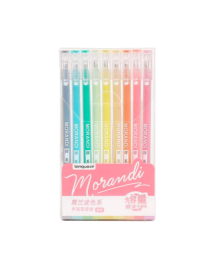 Set Lápices Gel 9 Colores Morandi - Languo