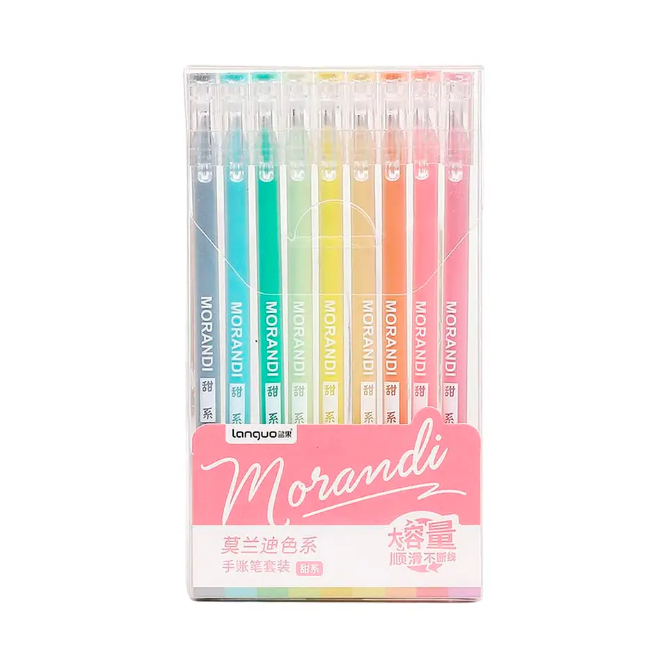 Set Lápices Gel 9 Colores Morandi - Languo 6