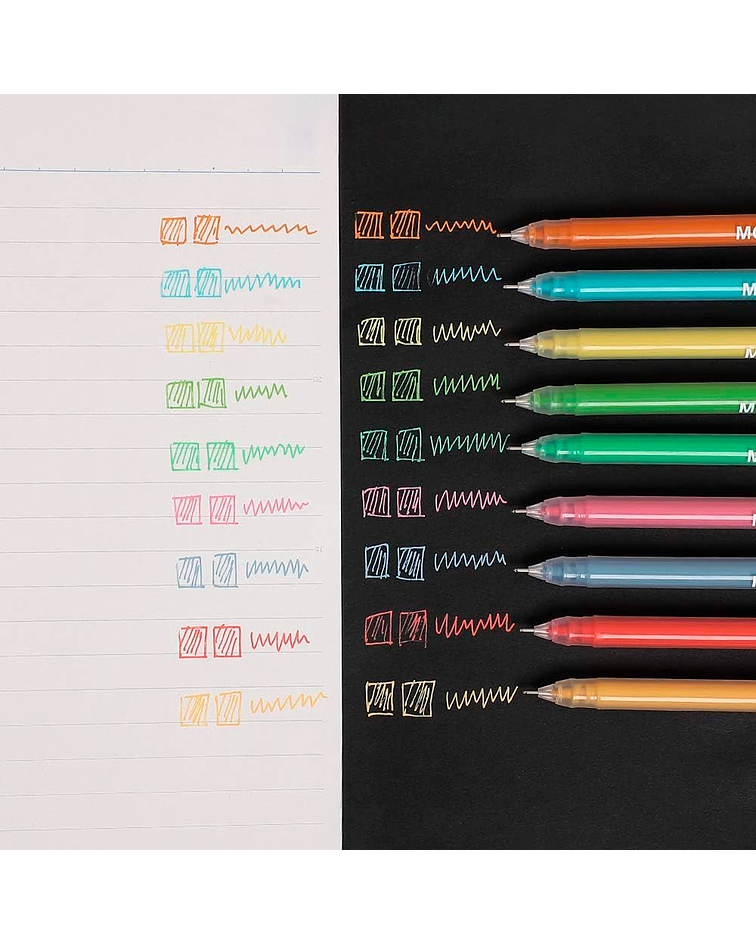 Set Lápices Gel 9 Colores Morandi - Languo