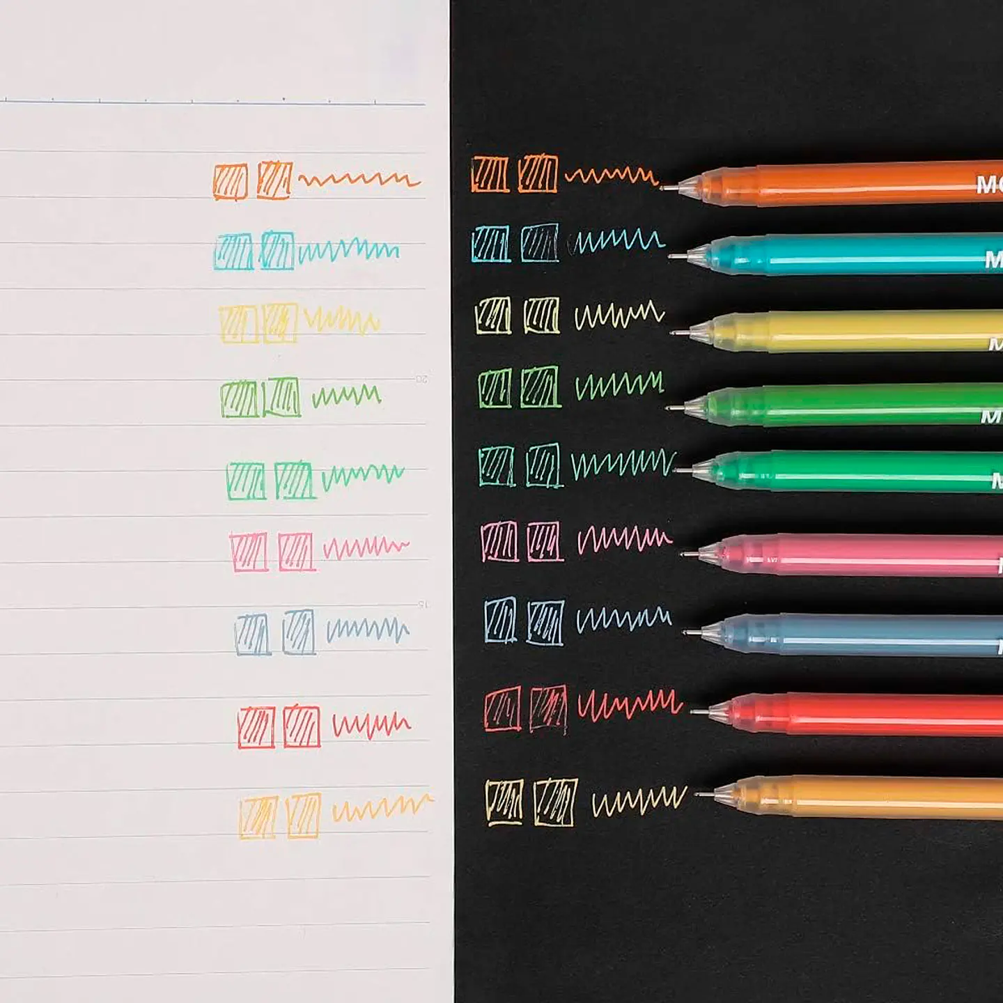 Set Lápices Gel 9 Colores Morandi - Languo 7