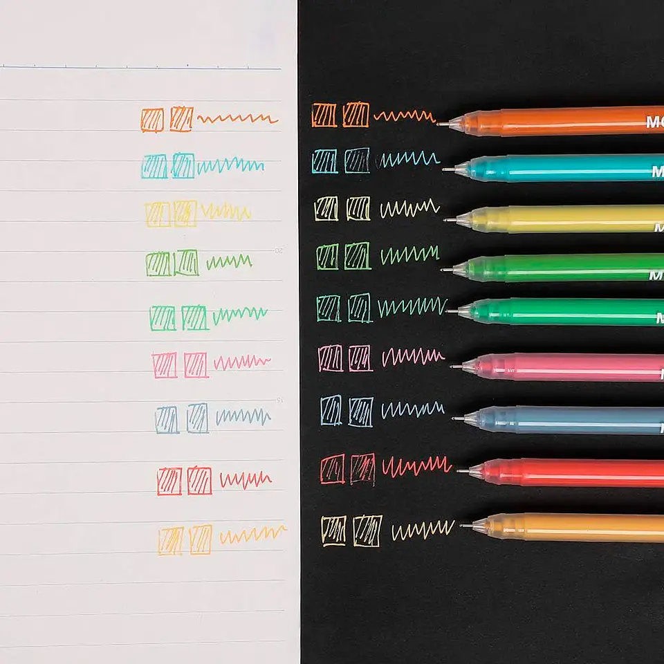 Set Lápices Gel 9 Colores Morandi - Languo 7