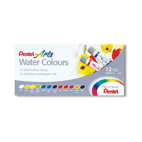 Estuche Acuarela Pentel 12 Colores
