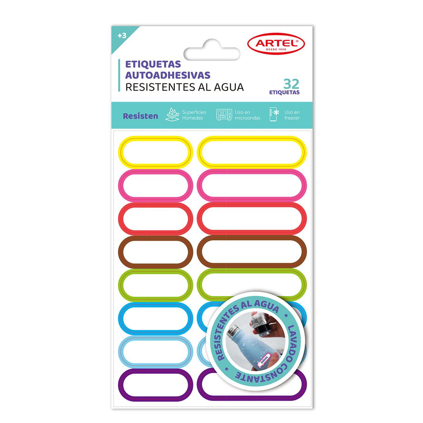 Etiquetas Artel Resistentes Al Agua 32 Unidades 1