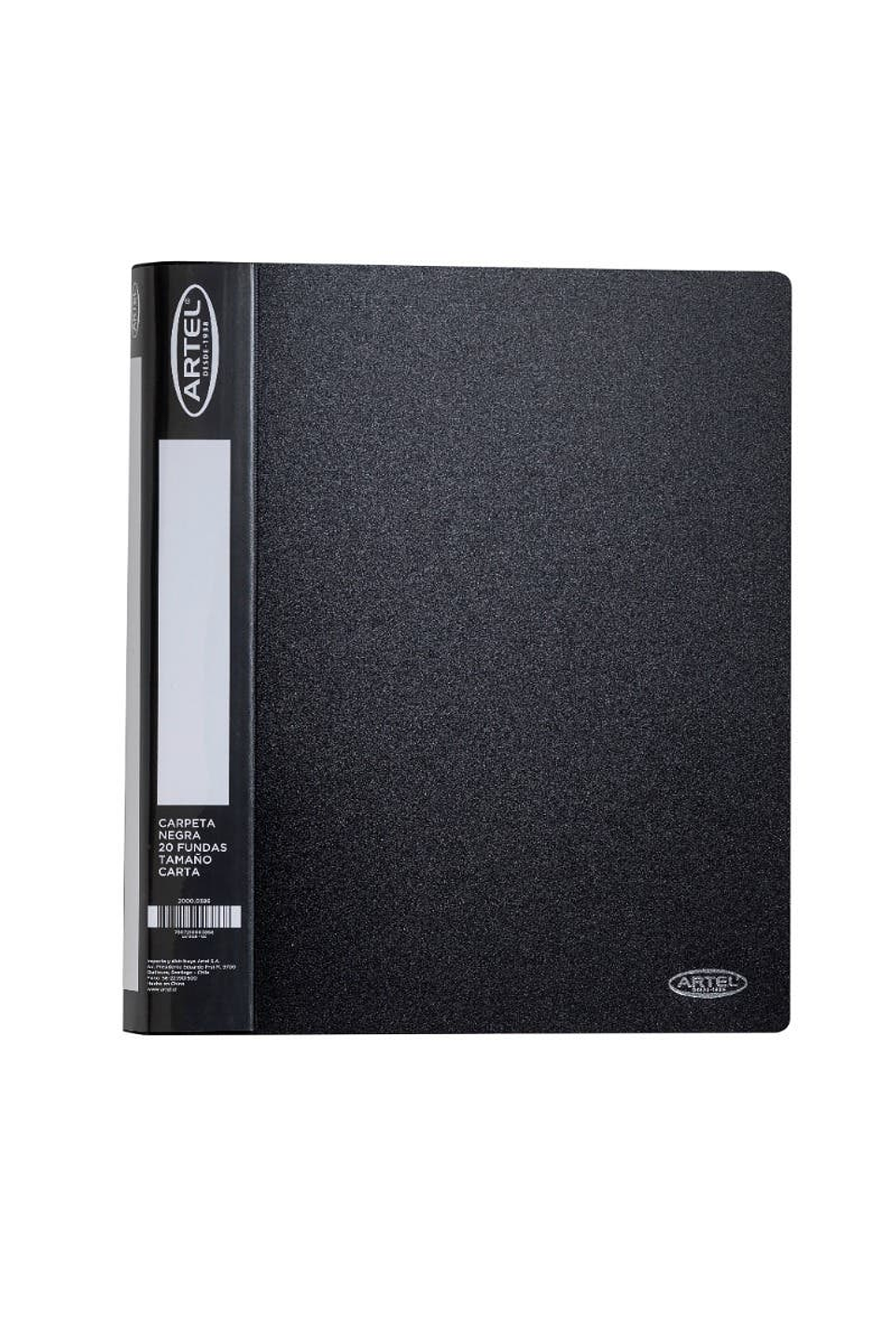 Carpeta de Fundas Artel Tamaño Carta - 20 Hojas - Negra 1