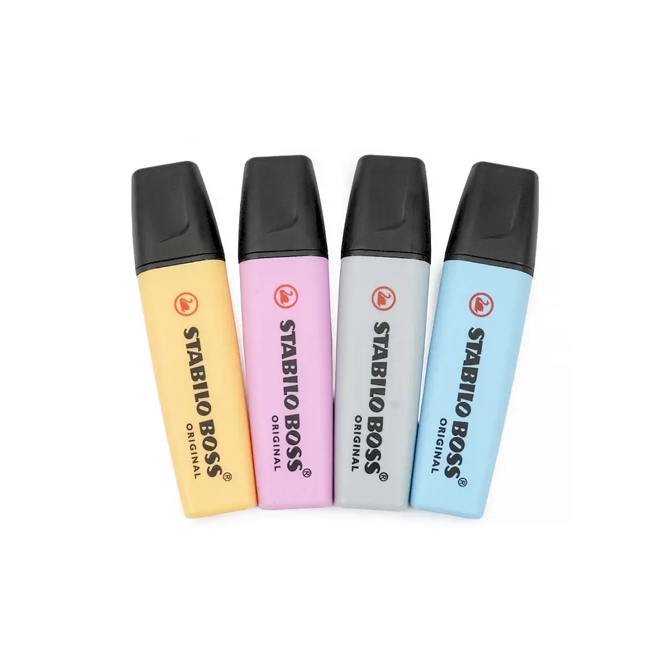 Set de 4 Destacadores Stabilo Boss Original Pastel 2