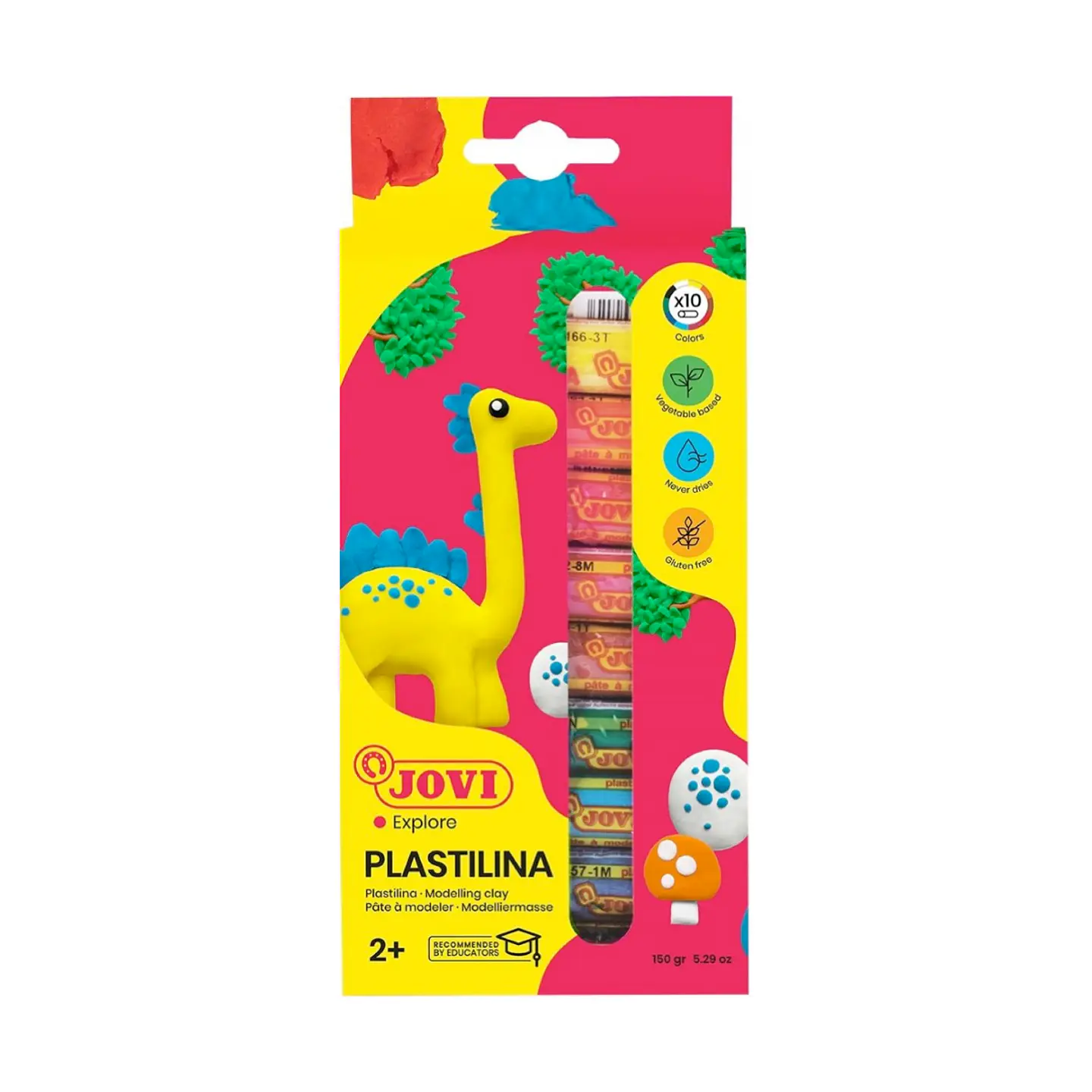 Estuche de Plastilina Jovi 10 Colores (15gr c/u) 1
