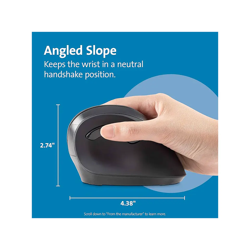 Mouse Vertical Ergonómico Inalámbrico Kensington Pro Fit® (K75575) 3