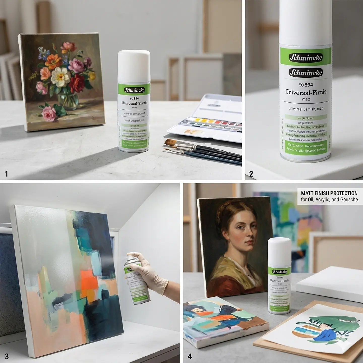 Barniz Spray Schmincke Universal Mate 594 - 150 Ml 2