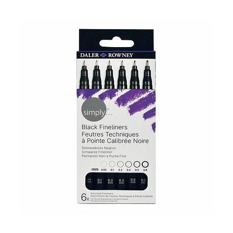 Set De Dibujo Técnico Daler Rowney Simply 6 Tiralineas