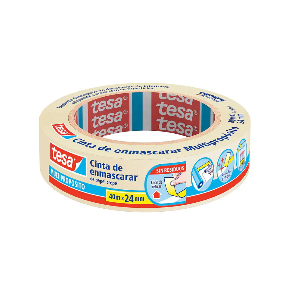 Cinta de Enmascarar Tesa 24mm x 40m - Masking Tape 1