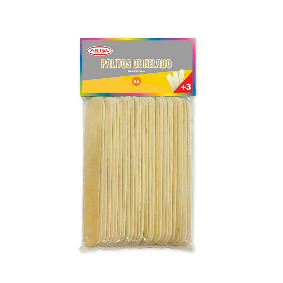 Palos de helados grande 25 pcs natural 1