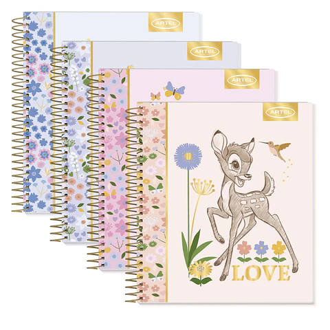 Cuaderno Book Artel 120 Hojas 7Mm Clásicos Disney
