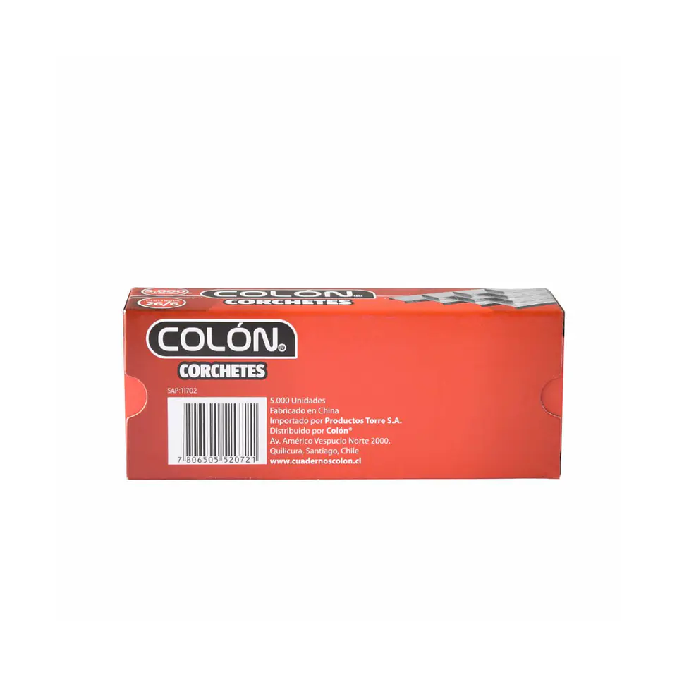 Corchetes 26/6 Colón Caja de 5000 Unidades 2