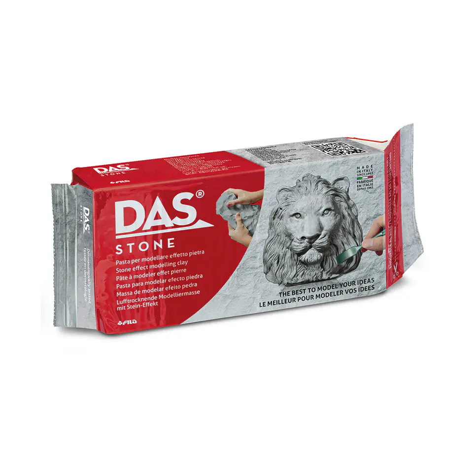 Masa para Modelar DAS Stone Secado al Aire Gris 1 Kg 1