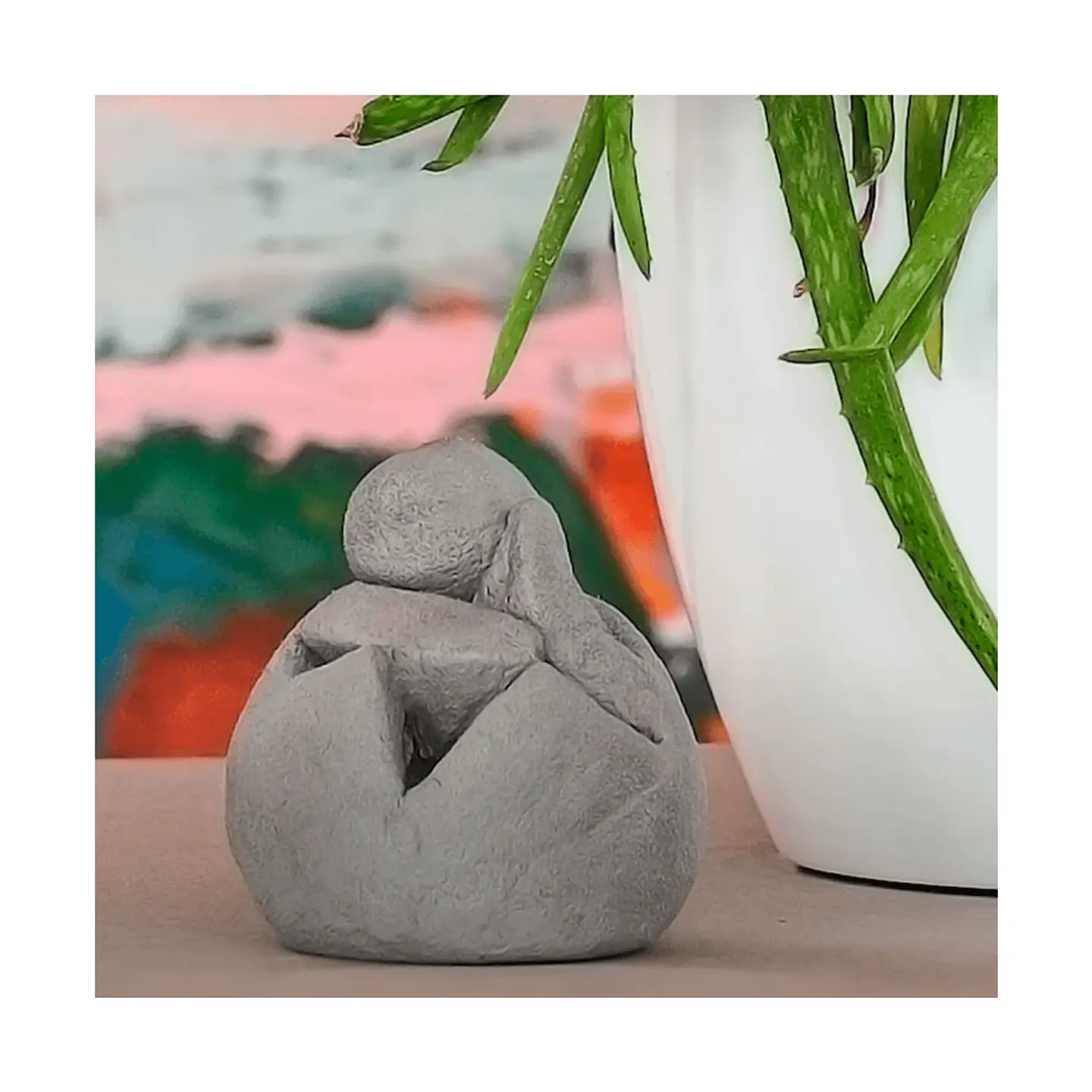 Masa para Modelar DAS Stone Secado al Aire Gris 1 Kg 3