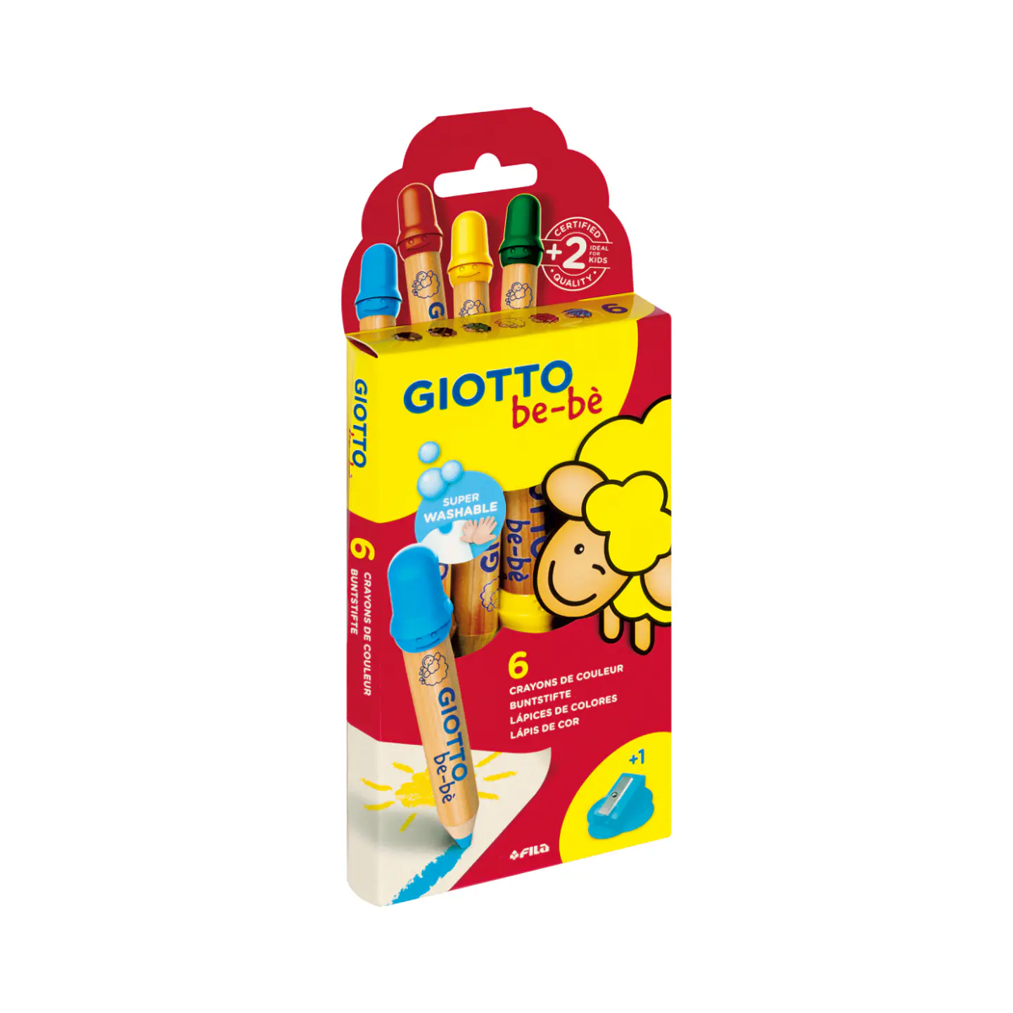 Lapiz Giotto Bebe 6 Colores 1