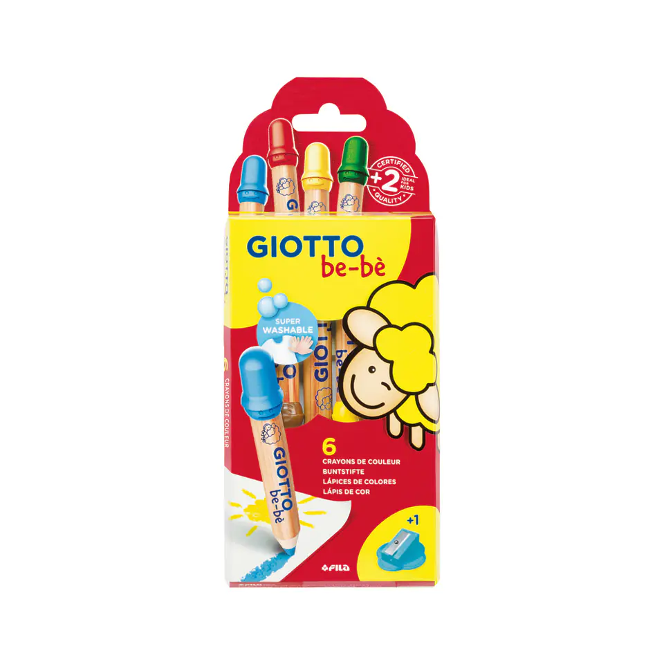 Lapiz Giotto Bebe 6 Colores 2