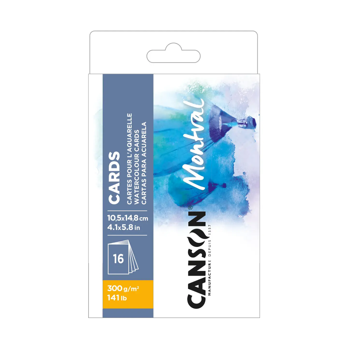 Papel Acuarela Canson Montval Cards 10x14.8cm (300g / 16 hjs) 1