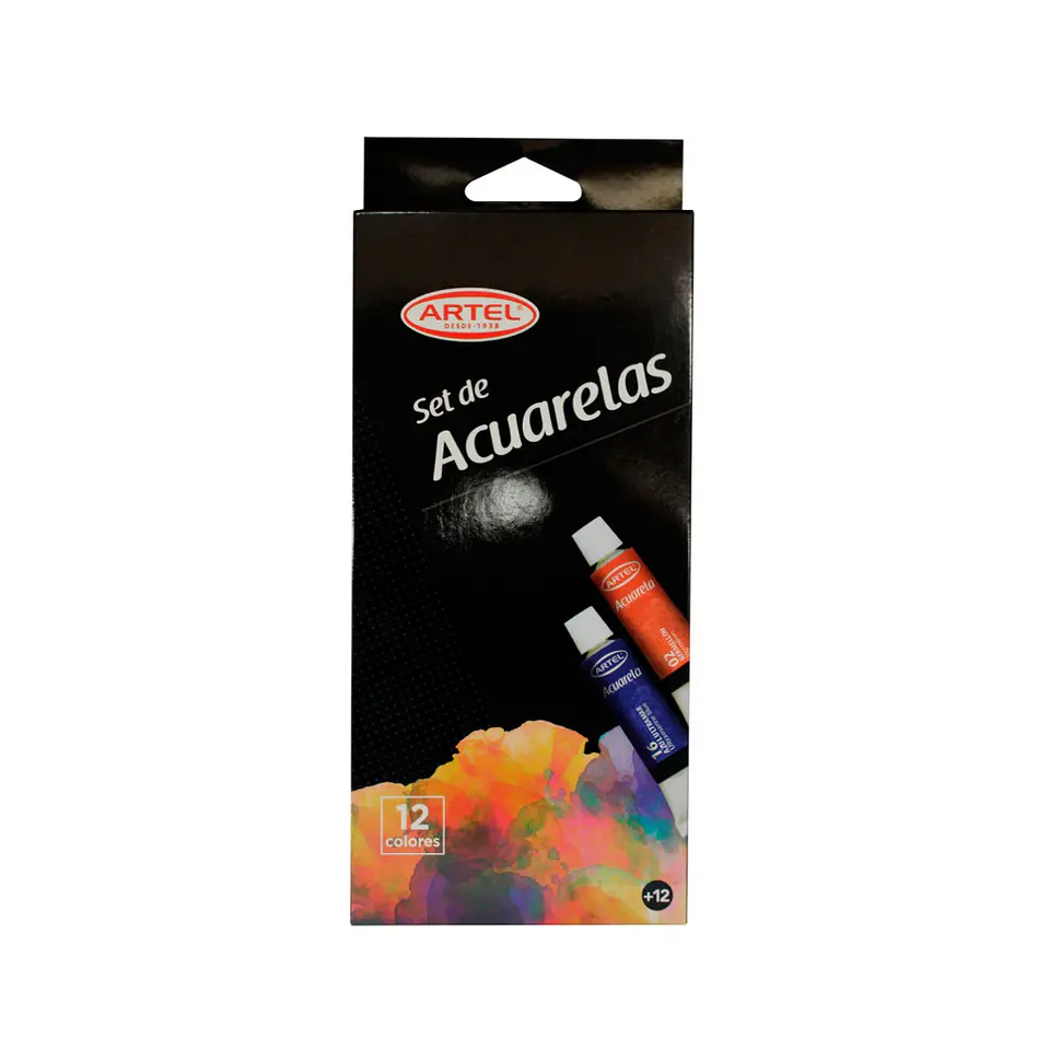 Set de Pintura Acuarela 12 Colores de 12ml 1
