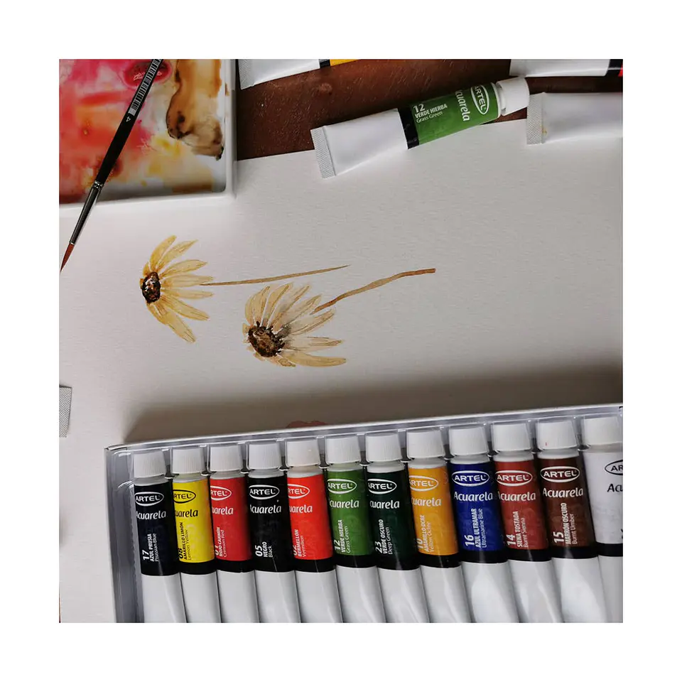Set de Pintura Acuarela 12 Colores de 12ml 3
