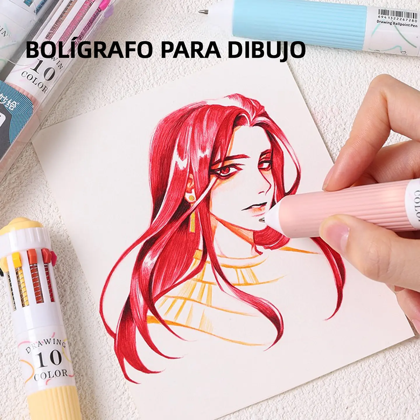3 Bolígrafos Multicolor 10 en 1 punta 0.8 mm - Languo 7