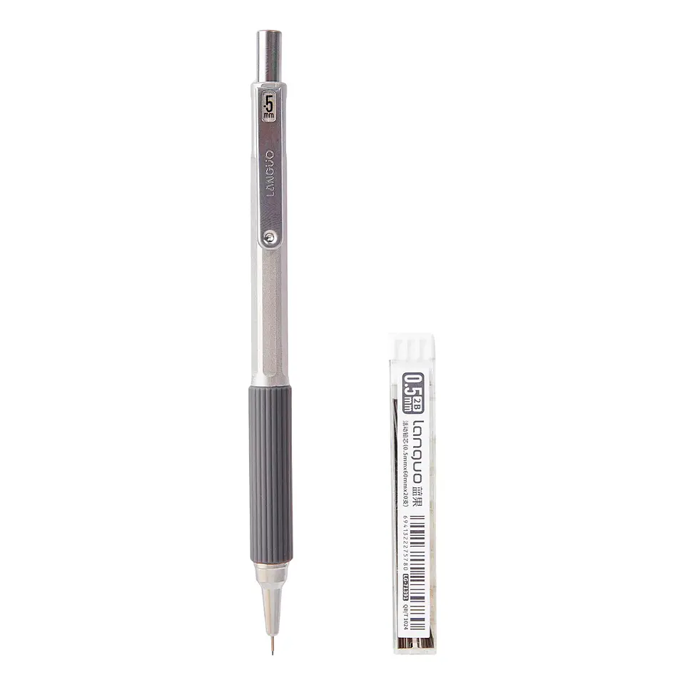 Portaminas mecánico 0,5mm Plateado - Languo 2
