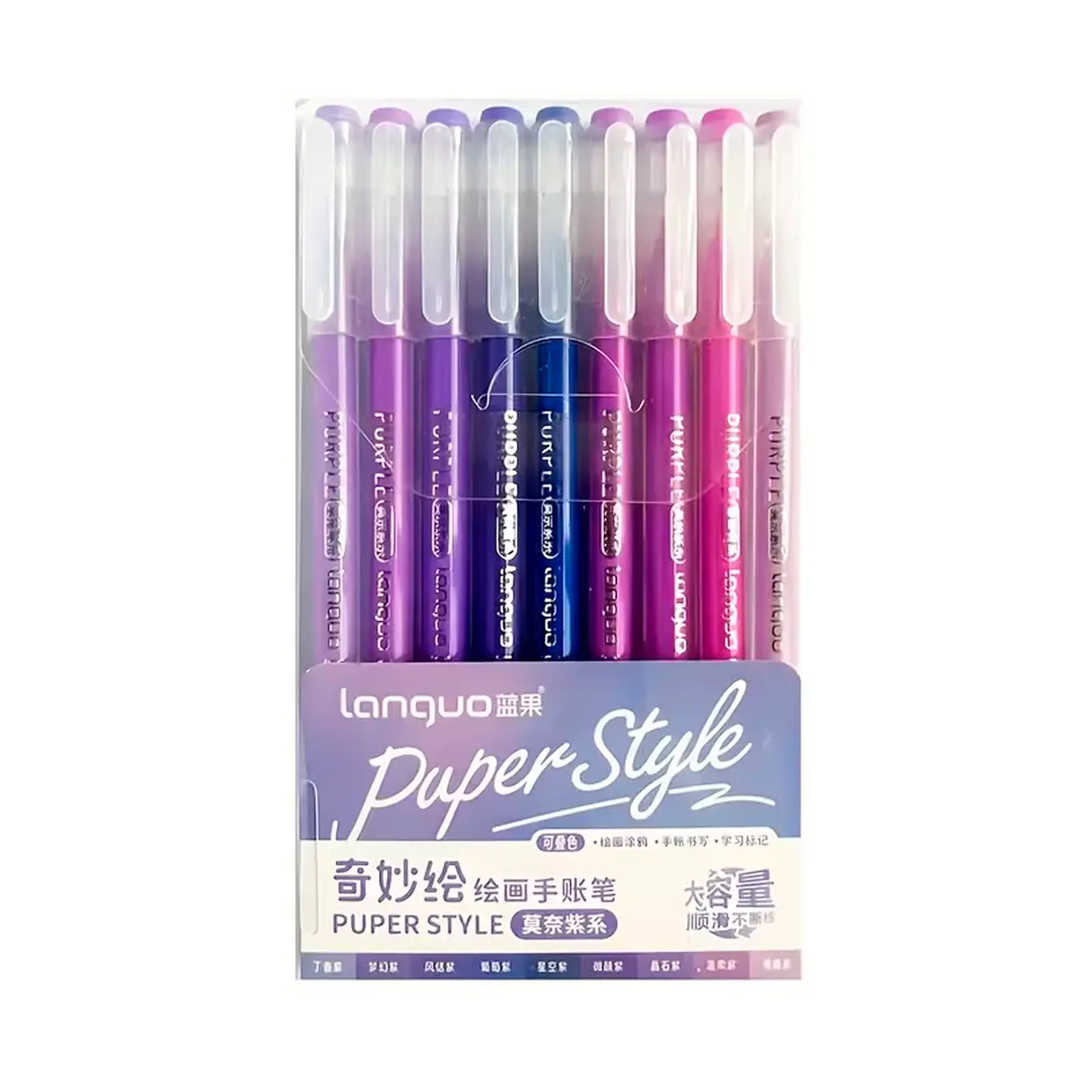 Set Lápices Gel 9 Colores - Languo 8