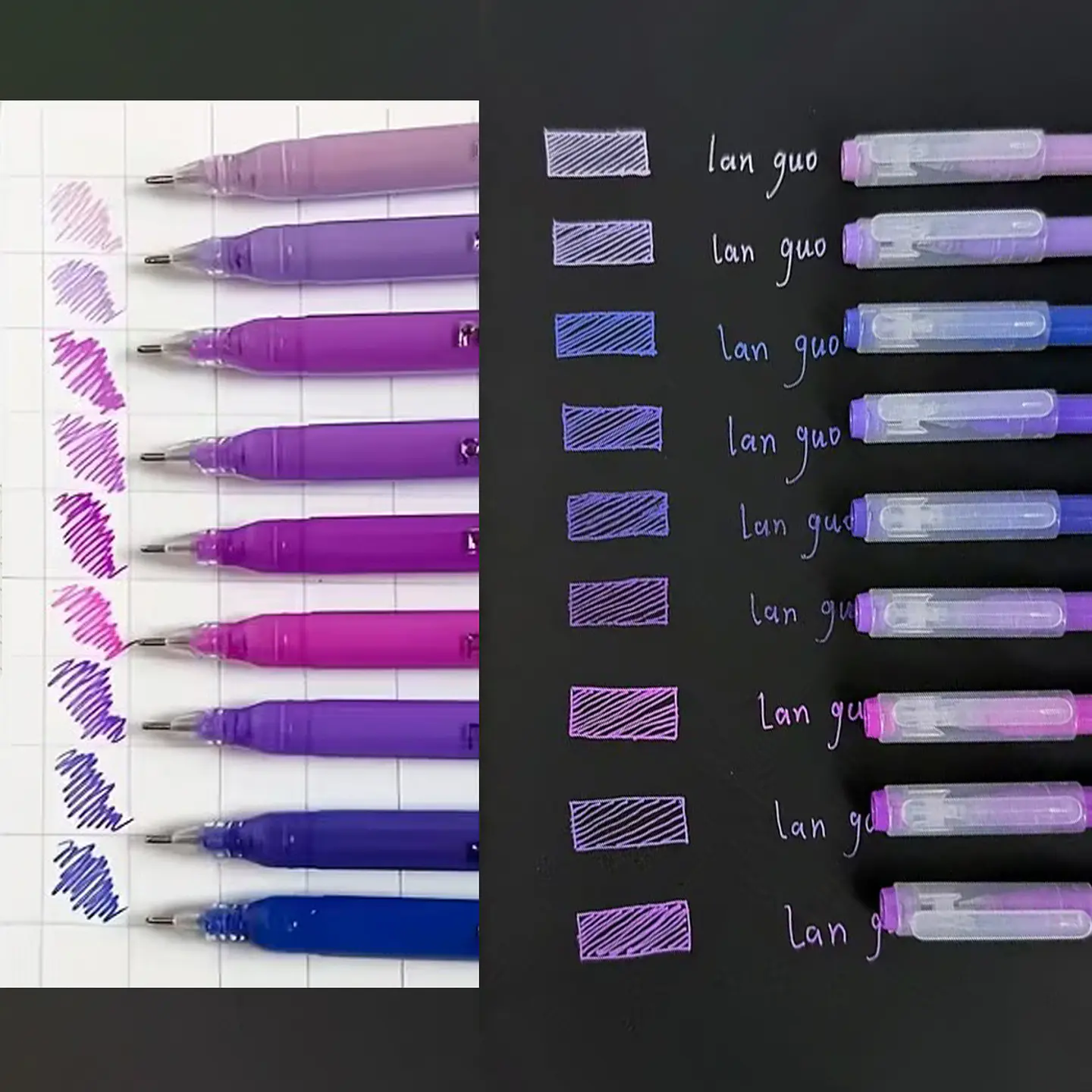 Set Lápices Gel 9 Colores - Languo 9