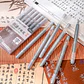 Set 6 Lápices Gel 1.0mm Plata - Languo - Miniatura 4