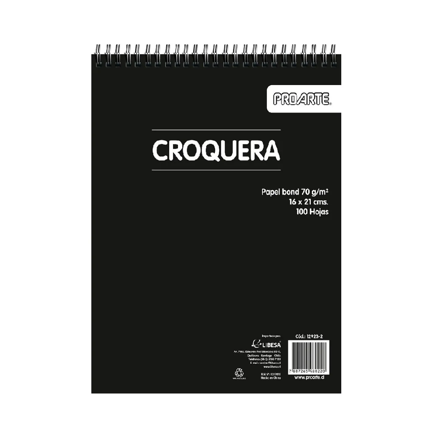 Croquera Proarte 16x21cm 100hj 1