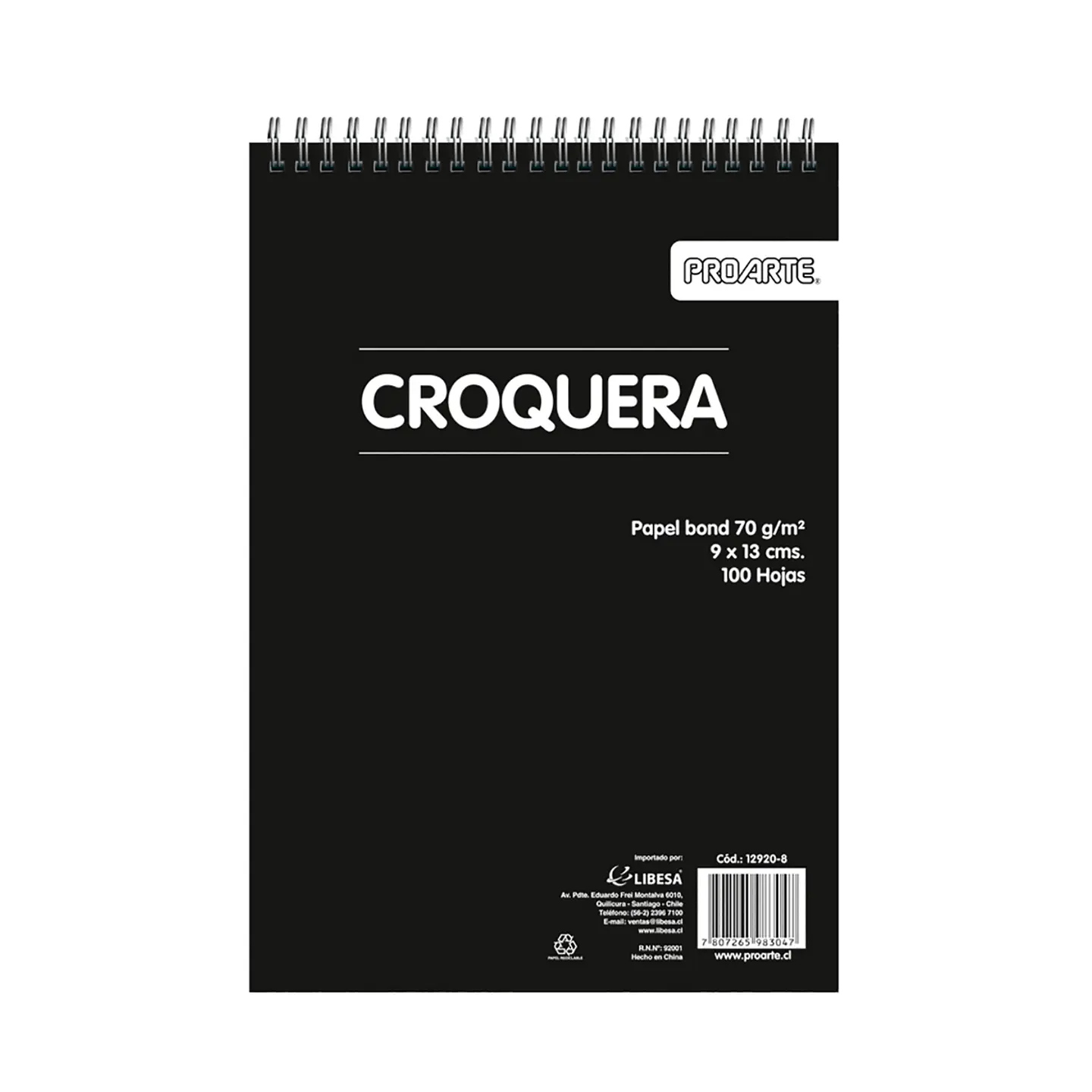 Croquera Proarte 9x13cm 100hj 1