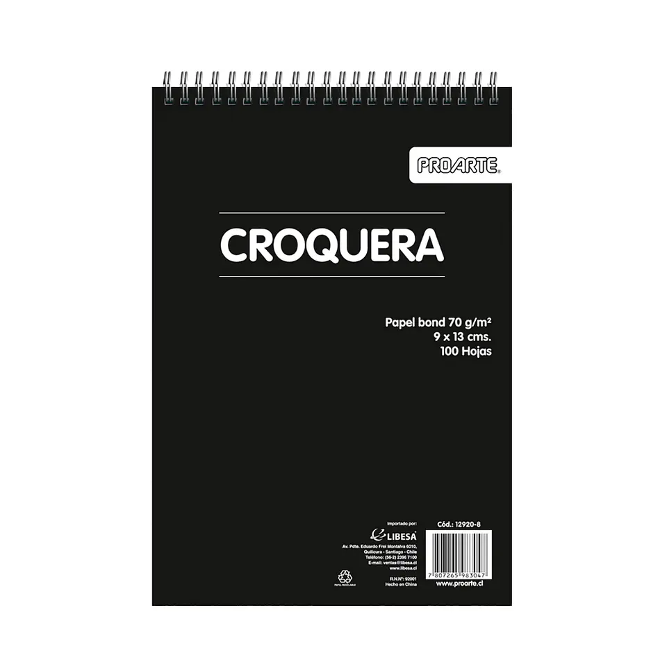 Croquera Proarte 9x13cm 100hj 1