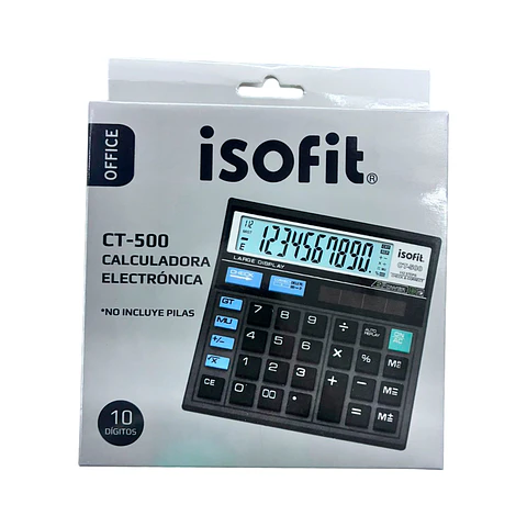 Calculadora 10 Dígitos CT-500 - Isofit