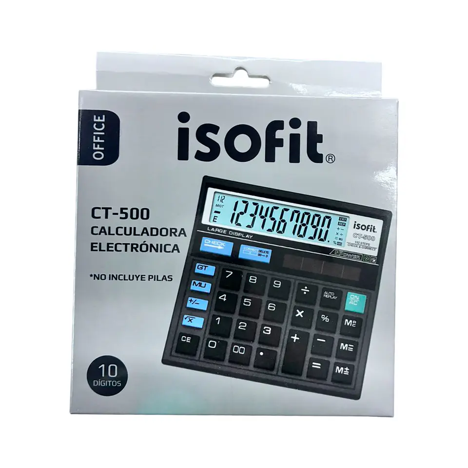 Calculadora 10 Dígitos CT-500 - Isofit 1