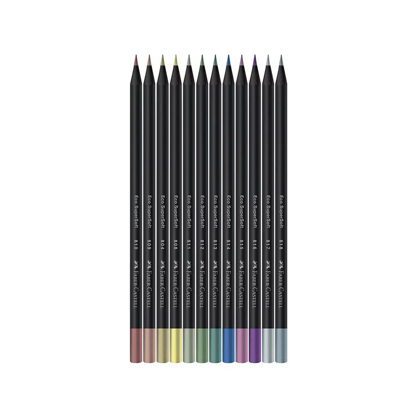 Lapices De Colores Supersoft Tonos Metalicos 2