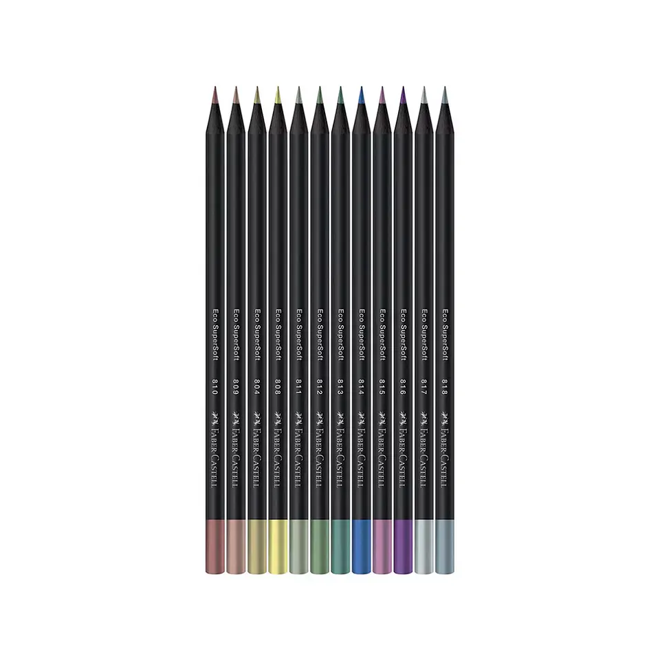 Lapices De Colores Supersoft Tonos Metalicos 2