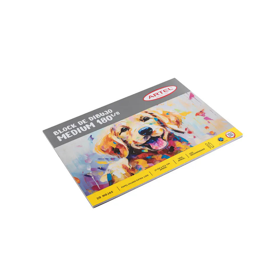 Block de Dibujo Medium Artel 180 1/8 20 Hojas 2