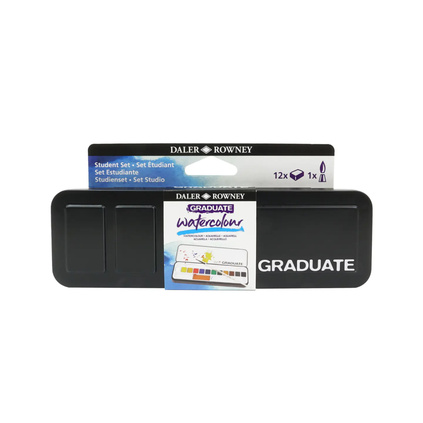 Acuarela Graduate 12 colores + Pincel 1