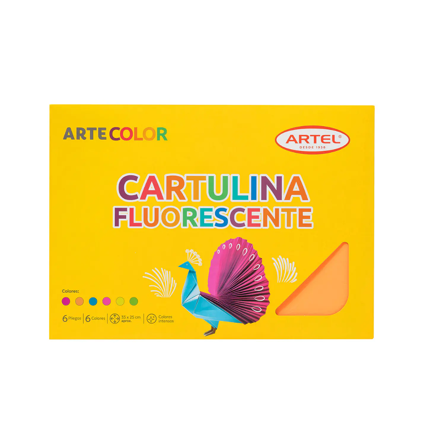 Estuche Artecolor Cartulina Fluorescente - Artel 1